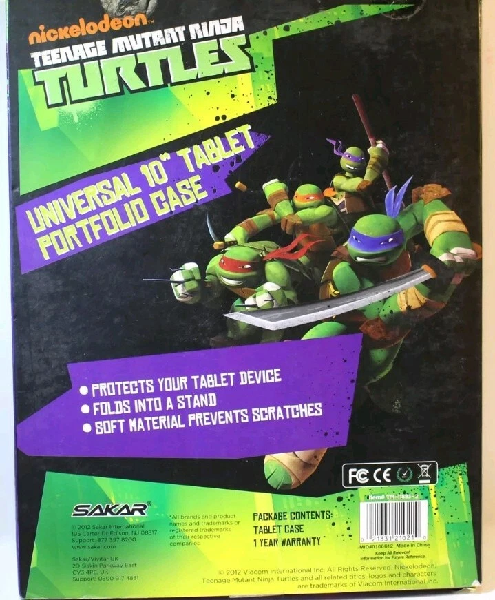 Lot of 5 Teenage Mutant Ninja Turtles 10' Universal Tablet Case iPad 2&3 + NEW - Image 2 of 3