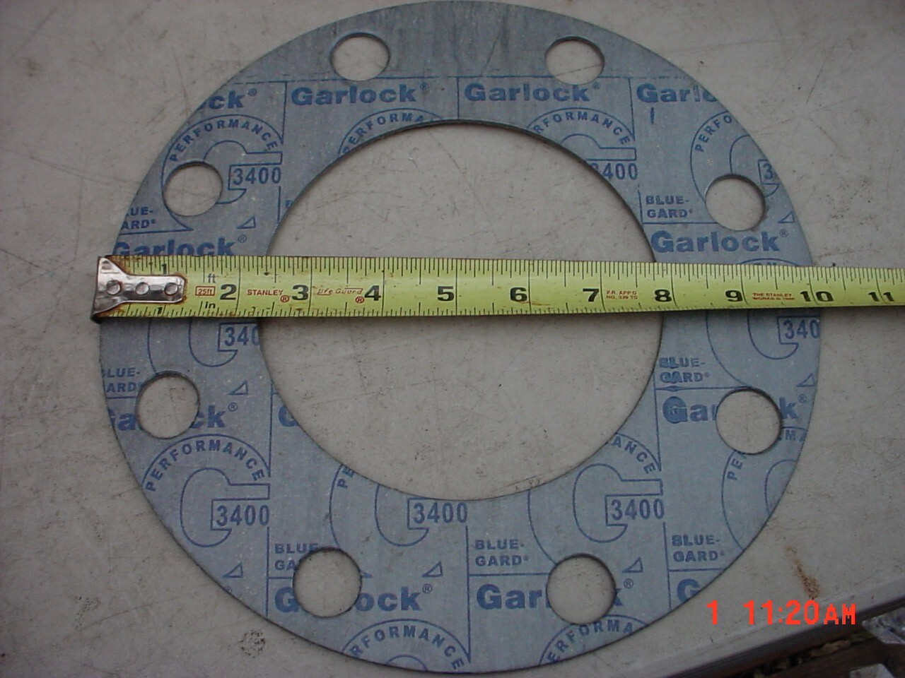 Lot of 11 Garlock Blue Gard Gasket Style 3400 10