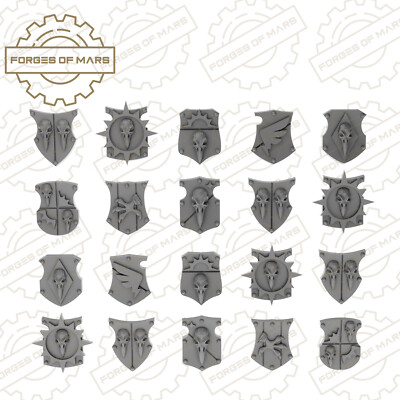 Space Knights - Raven Patrol - Shoulder Shields Series #2 (x20)