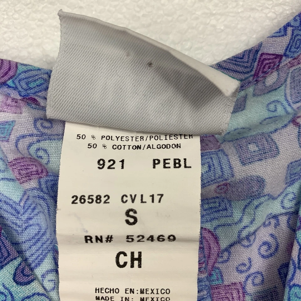 simply basic womens size small careerwear scrub top - Image 3 of 4