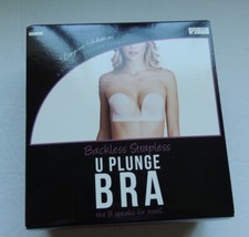 Backless strapless u plunge bra color nude cup size A NEW OPEN BOX