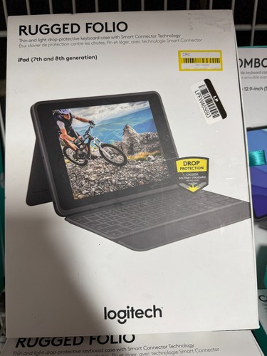 Logitech Rugged Folio for iPad (7th and 8th Generation) - Graphite NEW - 第 1/1 張圖片