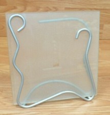 7" x 7" inch Glass Photo / Picture Holder Frame With Metal Wire Design READ 