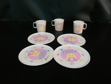 Barbie Playset Pretend Cups Dishes Lot Set Pink Chilton 1990s