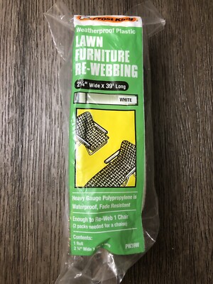 Restore Strap Lawn Chair Furniture Re-webbing Waterproof White