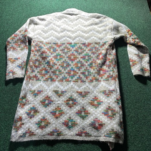 Pull Dreamers cardigan ouvert long femme MED LG sud-ouest aztèque débuts - Photo 6/9