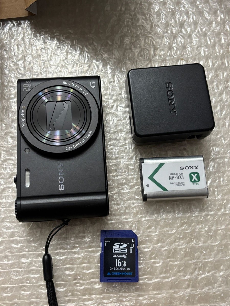 SONY Cyber−Shot WX DSC-WX350(B) SONY Cyber Shot DSC WX350 B Digital Camera Optical Zoom 20x Black
