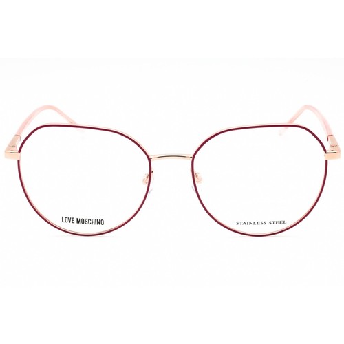 Moschino Love Damen Brille Rosa Gold Metall Geometrisches Gestell MOL560 0S45 00 - Bild 2 von 2