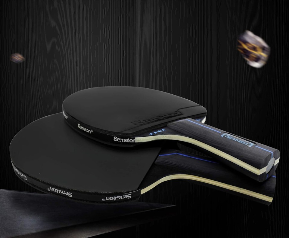 Senston Table Tennis Rackets with Balls Ping Pong Paddle Sets Table ...