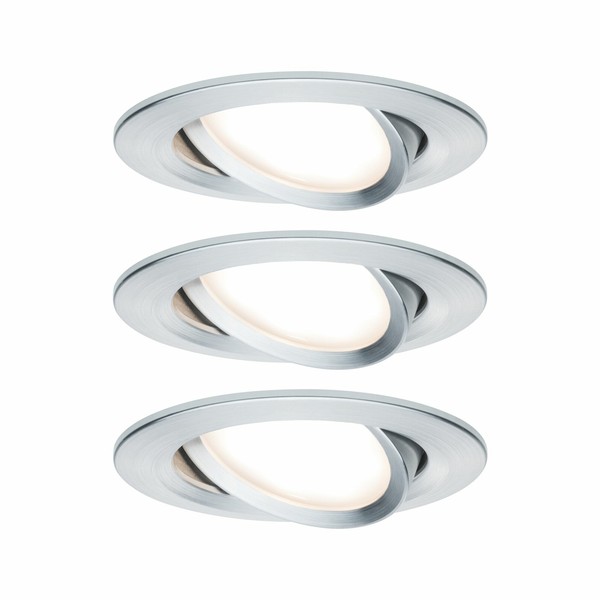 Paulmann Led Einbauleuchten Ebl Set Einbaustrahler Flach 230V Coin Dimmbar-image