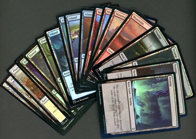 MTG Magic The Gathering BATTLE FOR BALDUR'S GATE Basic Land Foil Set 20 Cards