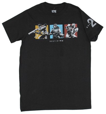 Destiny 2 Mens T-Shirt - Colorful Character Boxes Images