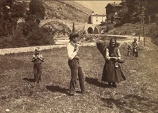 SUISSE Vallée de Visp 1901 Photo Stereo Vintage P76L2n