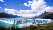 Landscape glacier mountains nature panorama ice outdoors Custom Gaming Mat Desk