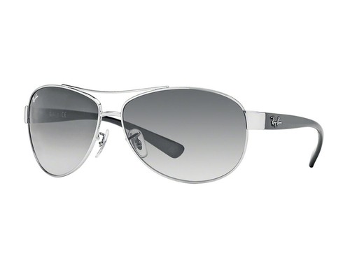 Occhiali da Sole Ray Ban metallo RB3386 argento grigio gradient 003/8G |  eBay