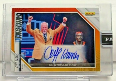 Cliff Harris 2021 Panini Instant Hall of Fame #2 ORANGE Autograph Auto #'d 10/10
