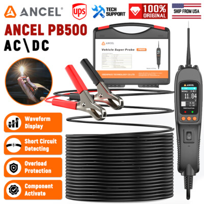 ANCEL PB500 Automotive Car Circuit Probe Tester Analyzer 12V-24V Injector Tester