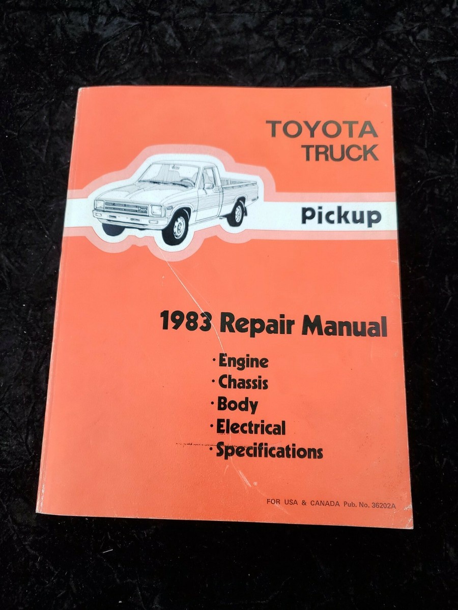 1983 TOYOTA TRUCK PICKUP REPAIR MANUAL ENGINE CHASSIS BODY