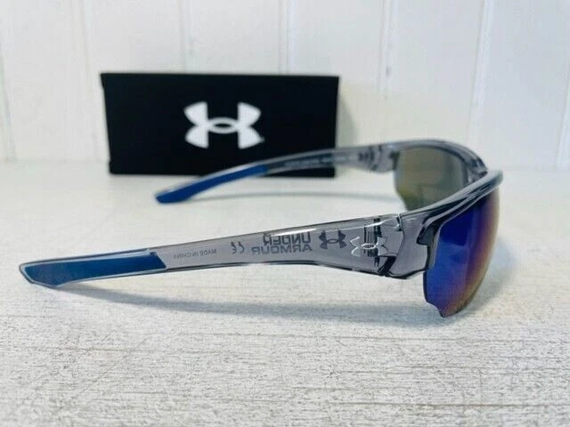 $90 Under Armour UA Blitzing Gafas de sol deportivas Gris Azul Lentes UA0012/S Foto 3 de 4