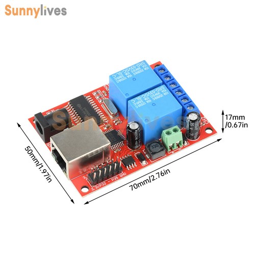 LAN Ethernet 2 Way Relay Board Delay Switch TCP/UDP Controller Module WEB Server - Picture 8 of 16
