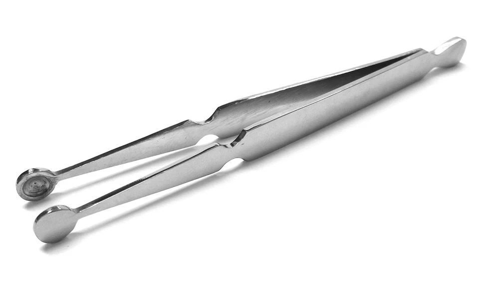 DCTATTOO 316l Piercing Jewellery Ball (Labret / BCR) Holding Tweezer Clamp