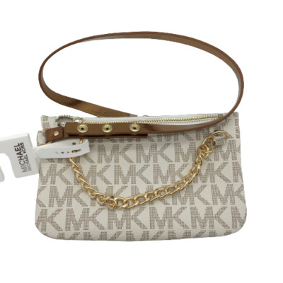 Michael kors Cream White belt With pouch Michael Kors Logo Faux Leather Belt Bag In Vanilla - 25% Off  main image 3