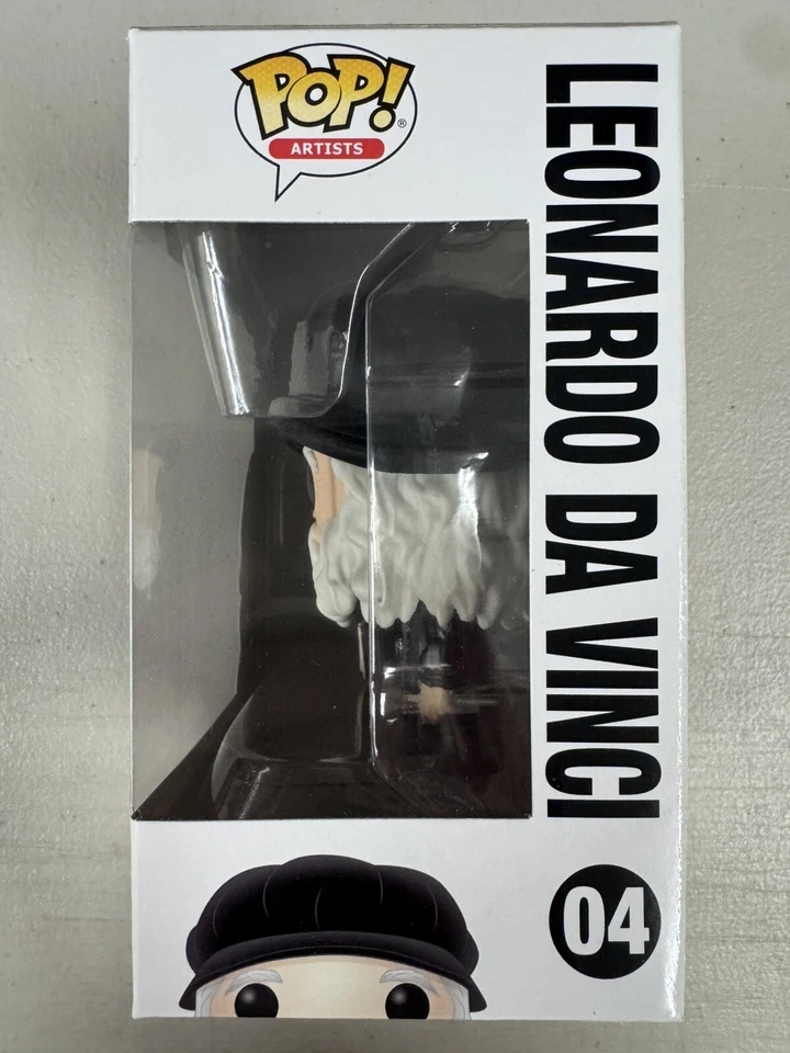 Leonardo Da Vinci 04 ~ Vinilo Funko Pop ~ Artistas ~ CASI COMO NUEVO Foto 2 de 4
