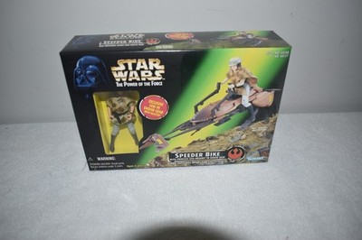 Star Wars - Power Of The Force  -  SPEEDER BIKE with Leia Exploding MIB Sealed