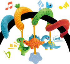 Car Seat Toys for Babies 0-6 Months Boy Stroller Toy Dinosaur | Baby Toys 0-6 Mo
