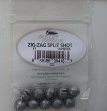 Bullet Weight SZ1 Split Shot Sinker Size 1 10...