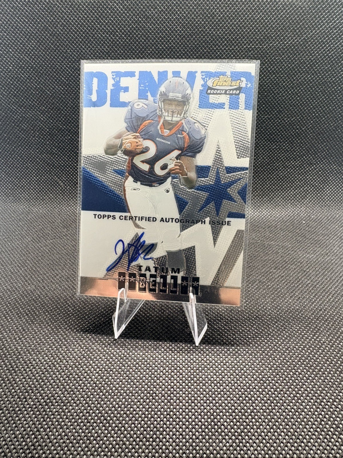 2004 Topps Finest - Tatum Bell #125 /999 (AU, RC)