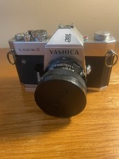 1968 Yashica TL Electro X 35 mm Camera w/Zoom 75 MM Lens Case Strap Works