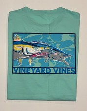 Vineyard Vines Fish Graphic T-Shirt (Teal/Gre...