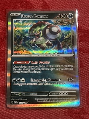 Pokemon - Brute Bonnet 123/182 Holo Paradox Rift PAR - M/NM