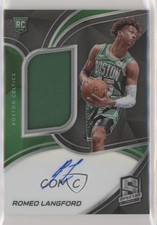 2019-20 Panini Spectra Rookie Jersey Auto 125/149 Romeo Langford #187 Auto s3g