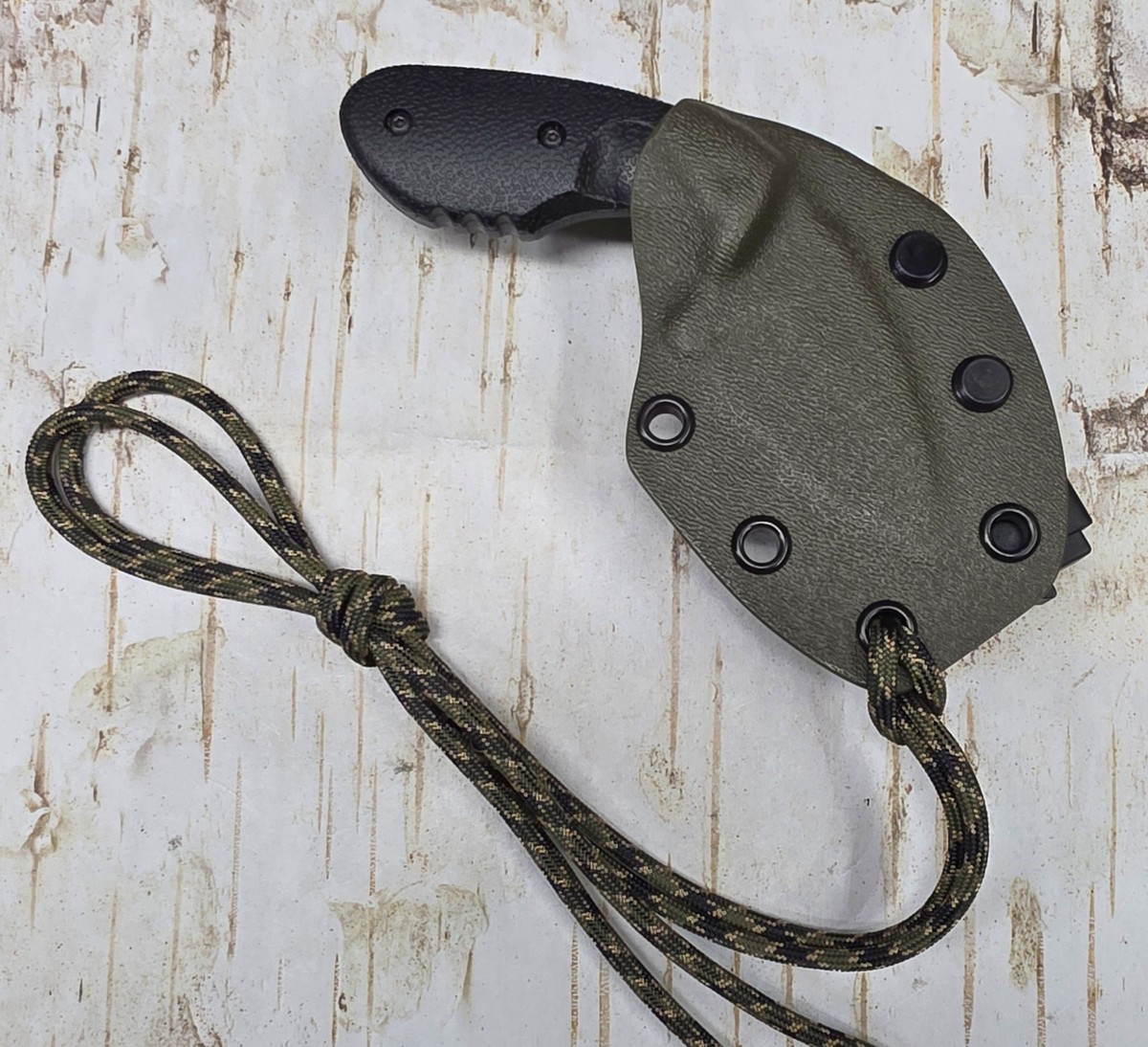 KYDEX SHEATH for KABAR TDI INVESTIGATOR 1493, COMBAT CLIP, HAND