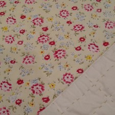 Pottery Barn Ditsy Floral Full Queen Duvet Cover Flowers Quilted 82" Square