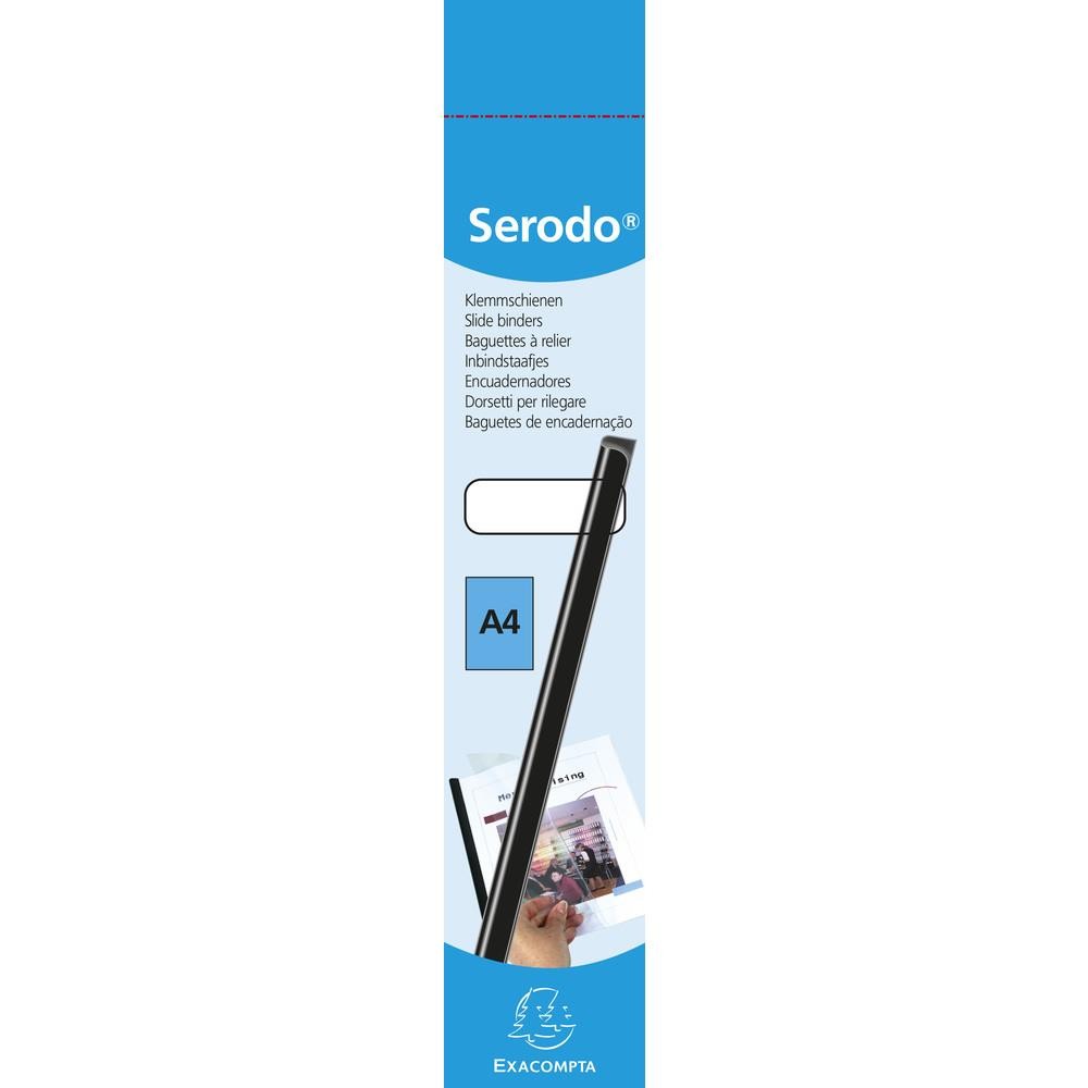 Baguettes à relier 3mm Exacompta pour relier vos feuilles volantes sans perforer