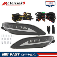 Pair Front Led Fog Lamps Bumper For Toyota Corolla 2005-2008 Camry 2002-2004