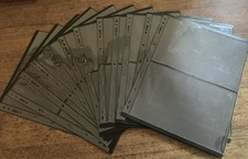 12 STAMP STOCK SHEETS HAGNER PAGES TWO STRIP DOUBLE SIDED LIKE NEW #B800