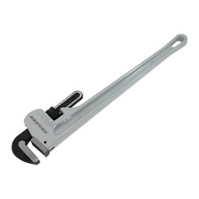 Image of Neilsen 24" Aluminium Pipe Wrench-MaxOpng:90mm,Ultralight:2200g,Heat Treated Jaw