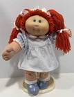 1985 Cabbage Patch Kids 16” Girl Doll Red Hair, Blue Eyes, Outfit, HM1, READ