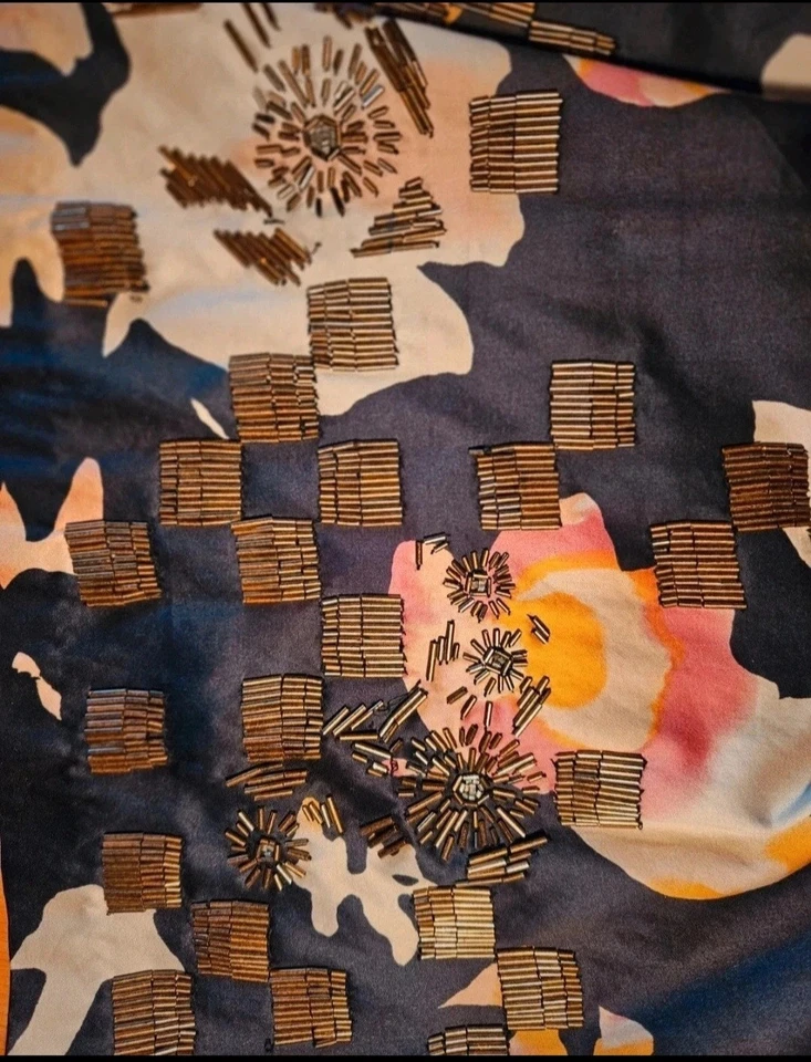 DRIES VAN NOTEN GONNA VINTAGE COTONE Foto 3 de 4