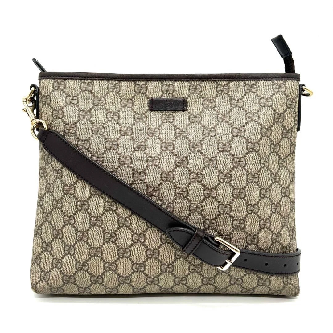 Sac GUCCI GUCCI sac bandoulière GG Supreme beige 388924 0410b