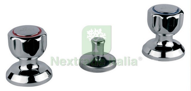 Fiore Astro Doria Batteria Bidet Cromata con Salterello | Rubinetteria Italiana