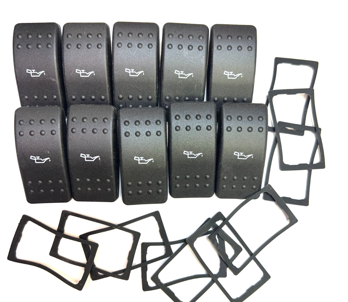 10 SETS OIL Actuator for Carling Contura Rocker Switches & Waterproof Gaskets