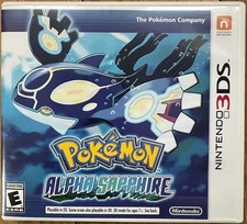 Pokemon Alpha Sapphire Nintendo 3DS CASE AND MANUALS ONLY, NO GAME
