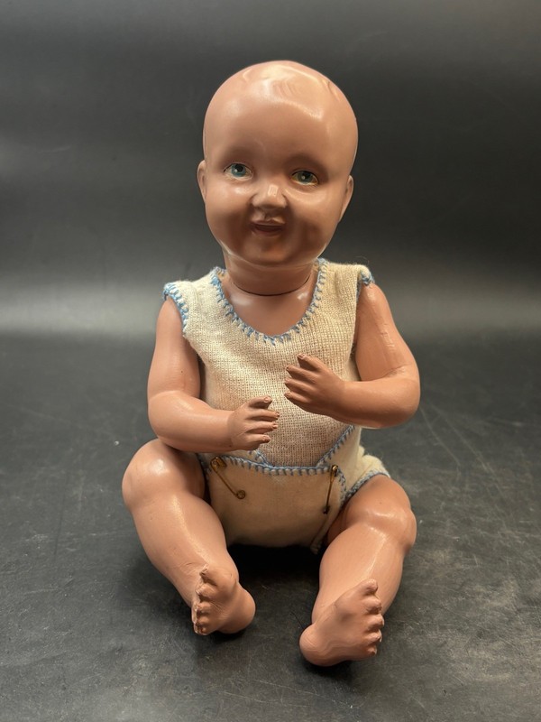 Vtg Parsons Jackson Co 1912 Stork Biskoline Baby Doll Positive Energy Haunted
