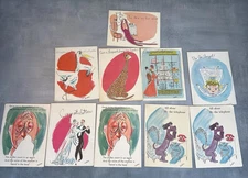 Rosalind Welcher Panda Prints Vtg Greeting Card Lot 10 Unused Wedding , Baby