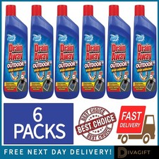6 x DUZZIT DRAIN AWAY UNBLOCKER 400ML OUTDOOR HEAVY DUTY CLEANER INSTANT STRONG